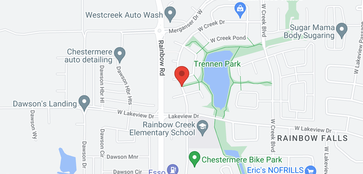 map of 229 West Creek Drive